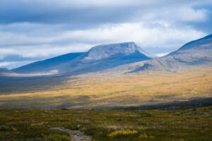 Bilden föreställer kalfjäll i Abisko Nationalpark